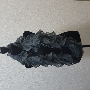 Ruffle Infinity Scarf | Slate Grey Blue